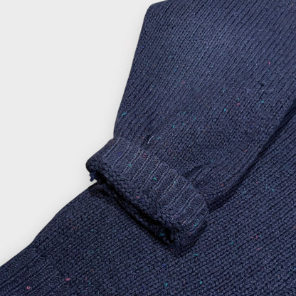 BENETTON 90s CABLE KNIT ROLL NECK (XL)