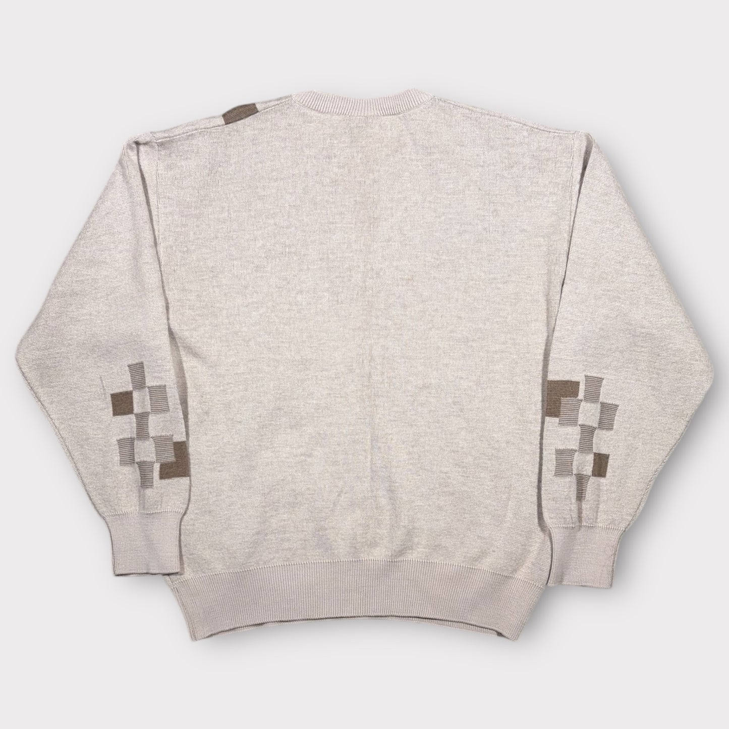 GABICCI 1990s KNITTED GRANDAD JUMPER (M)