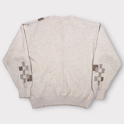 GABICCI 1990s KNITTED GRANDAD JUMPER (M)