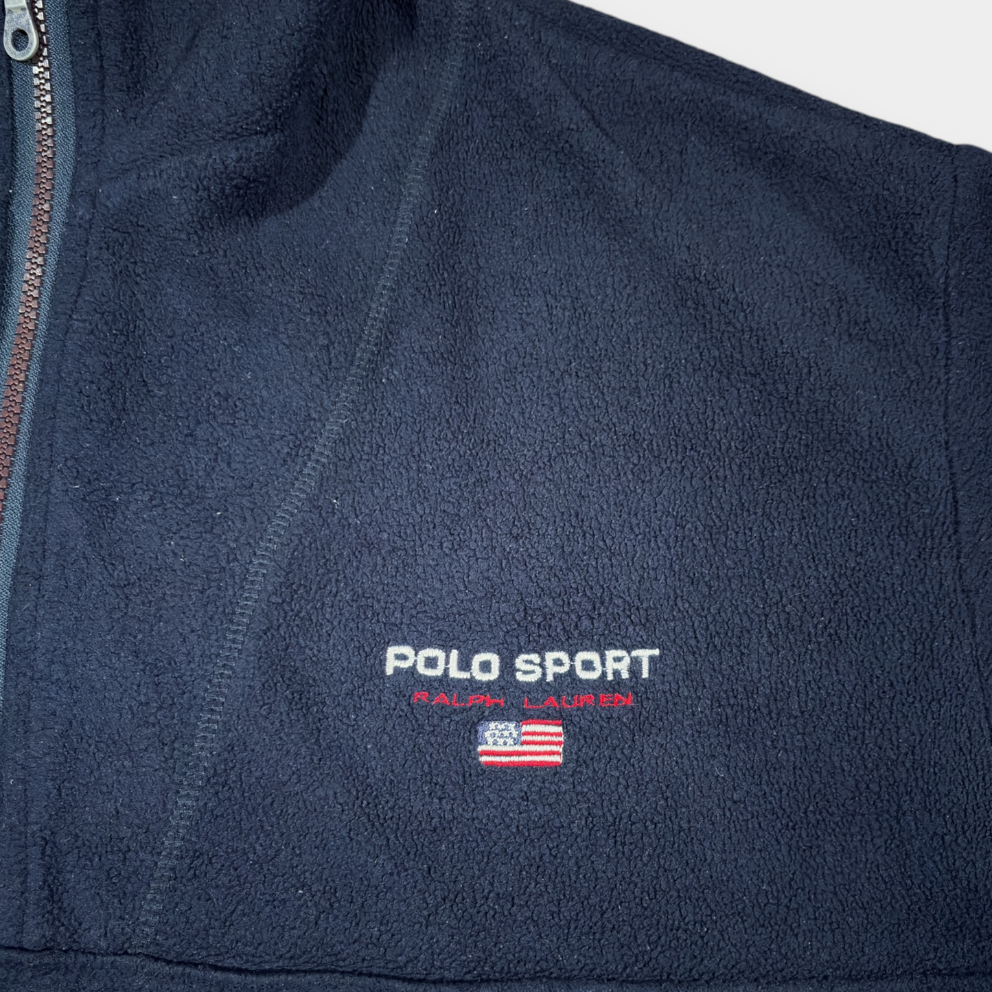 RALPH LAUREN POLO SPORT | 2000s VINTAGE NAVY QUARTER ZIP (XL)