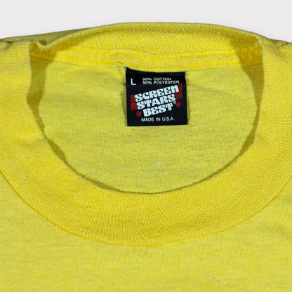 SAUCONY | 90s VINTAGE SCREEN STARS SINGLE STITCH GRAPHIC TEE (L)