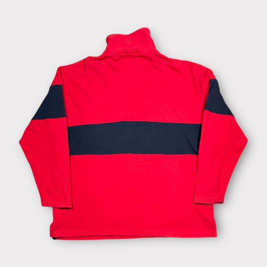 GANT OVERSIZED USA 1/4 ZIP FLEECE (L)