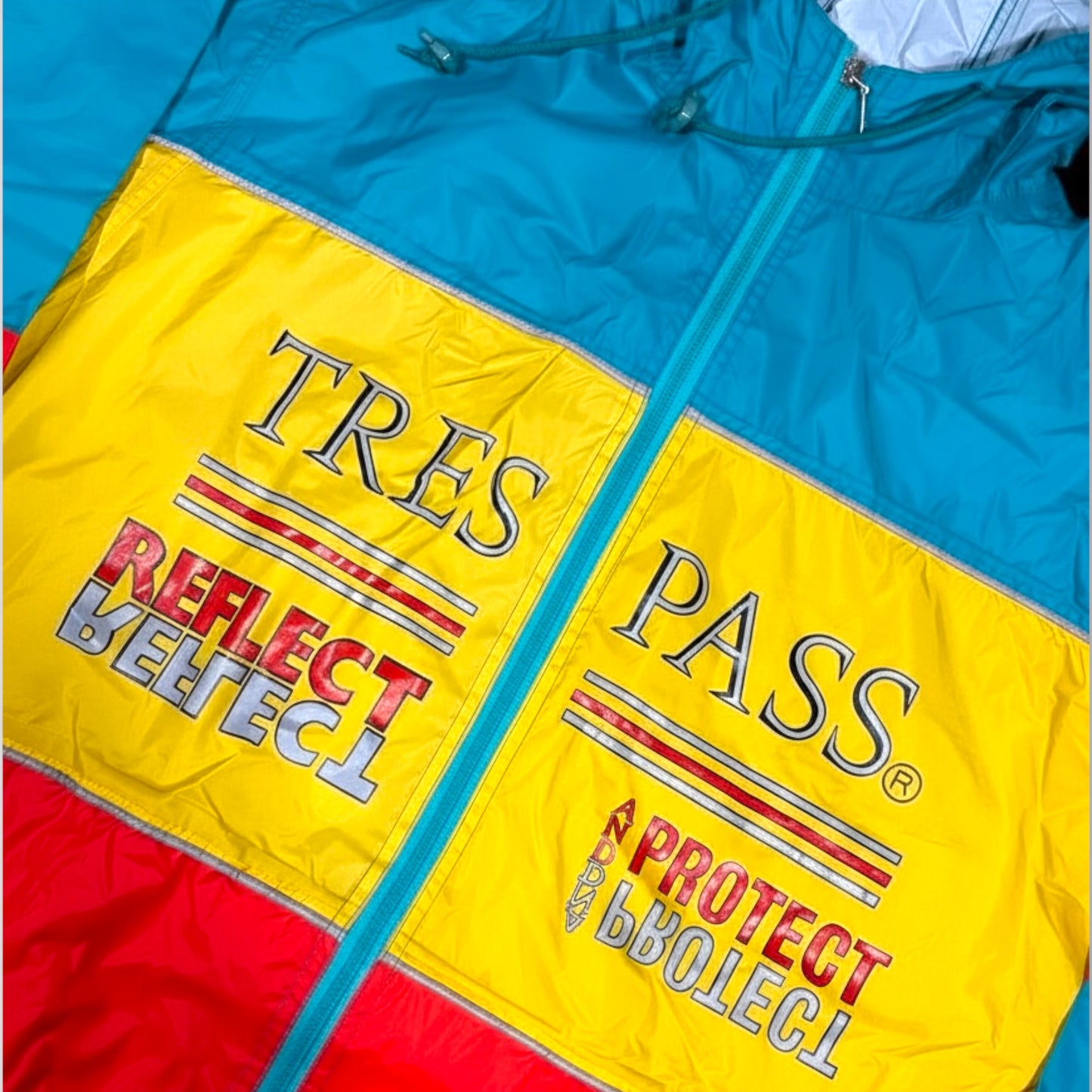 TRESPASS 1980s VINTAGE RAIN COAT (M)