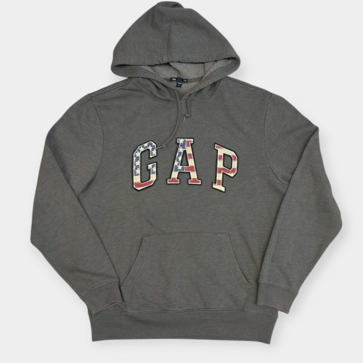 GAP | 00s USA EMBROIDERED GREY HOODIE (S)
