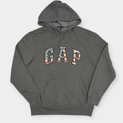GAP | 00s USA EMBROIDERED GREY HOODIE (S)