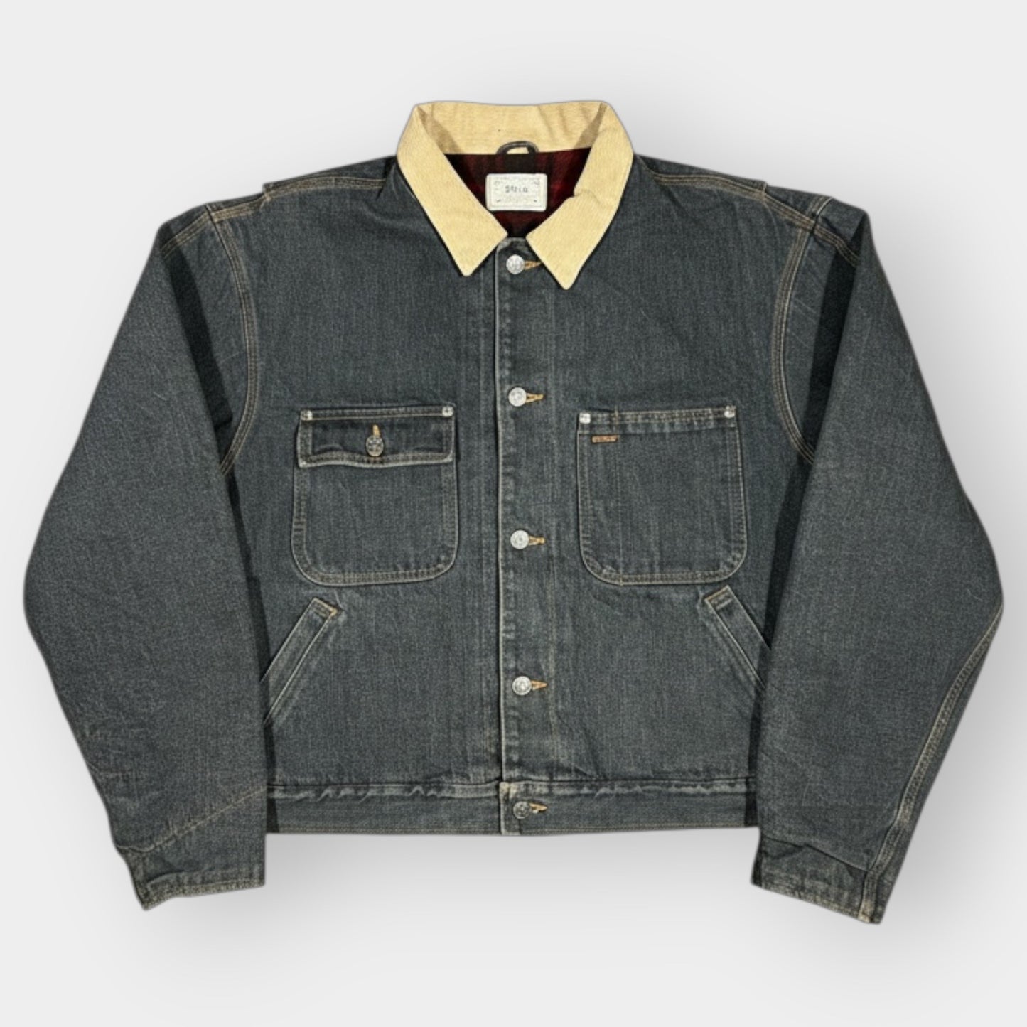 RALPH LAUREN | RARE 1980s BLACK DENIM JACKET (L)