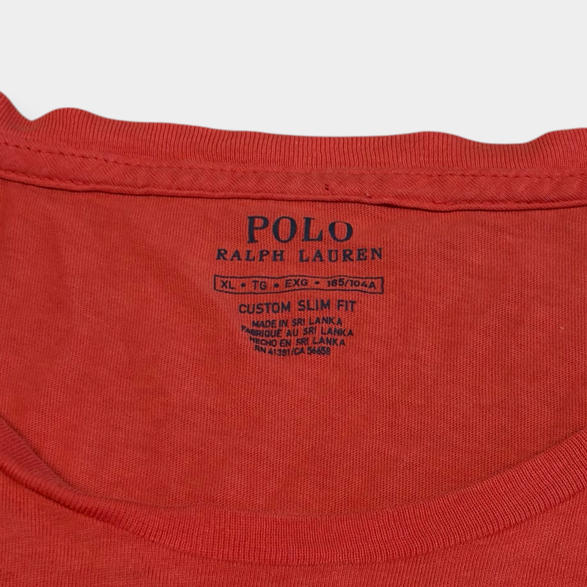 RALPH LAUREN | 00s VINTAGE CORAL T-SHIRT (XL)
