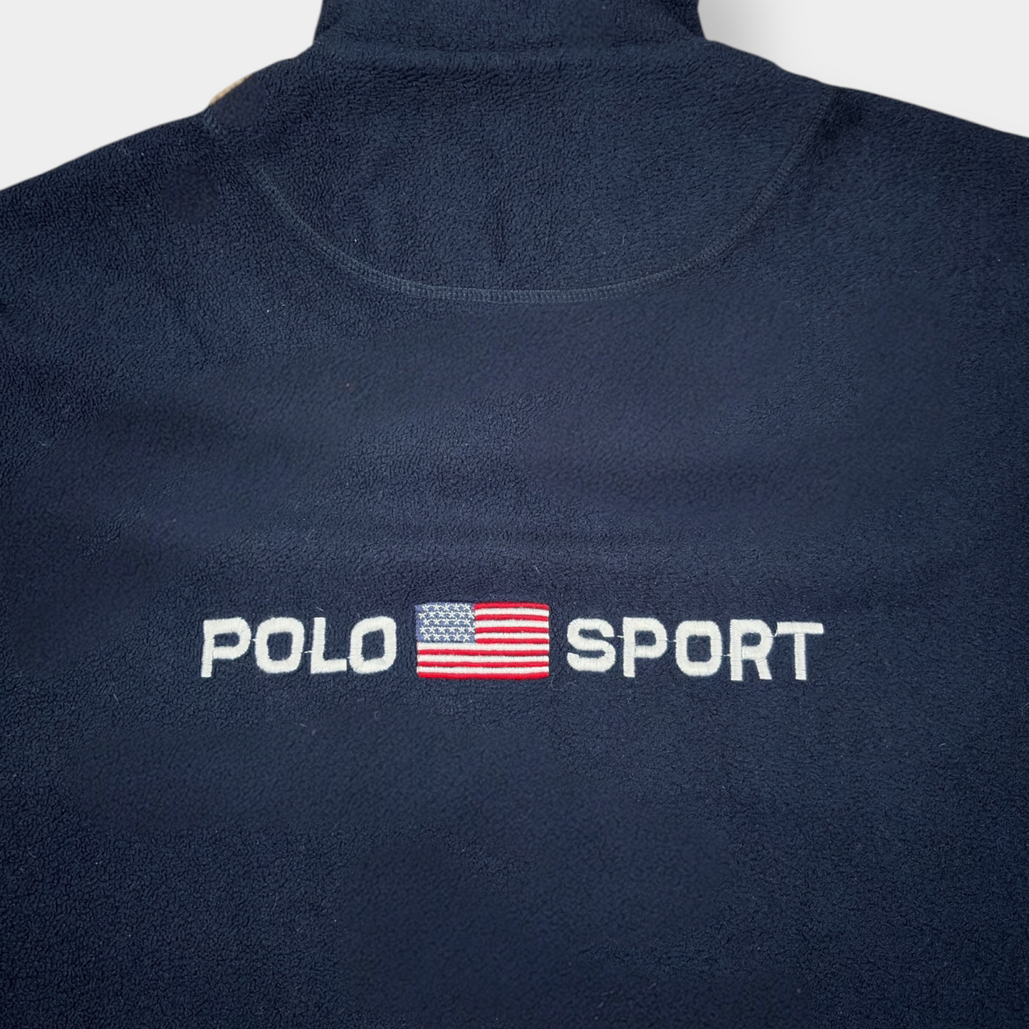 RALPH LAUREN POLO SPORT | 2000s VINTAGE NAVY QUARTER ZIP (XL)