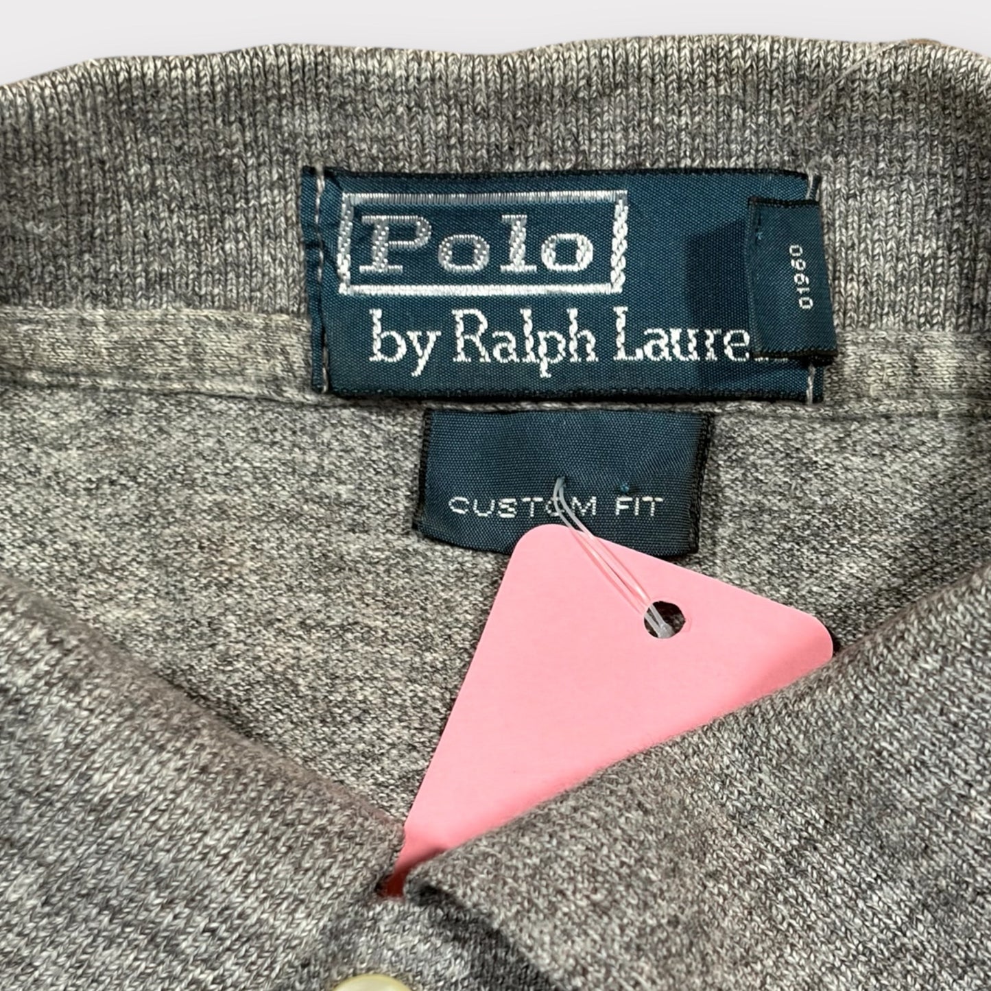 RALPH LAUREN GREY POLO SHIRT (M)