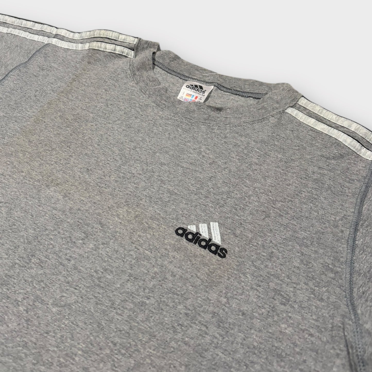 ADIDAS 1990s THREE STRIPE TEE (M)