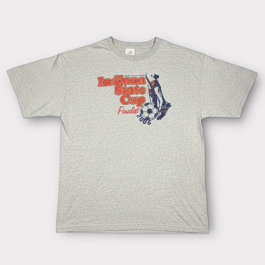 ADIDAS 2006 VINTAGE FOOTBALL GRAPHIC PRINT TEE (L)