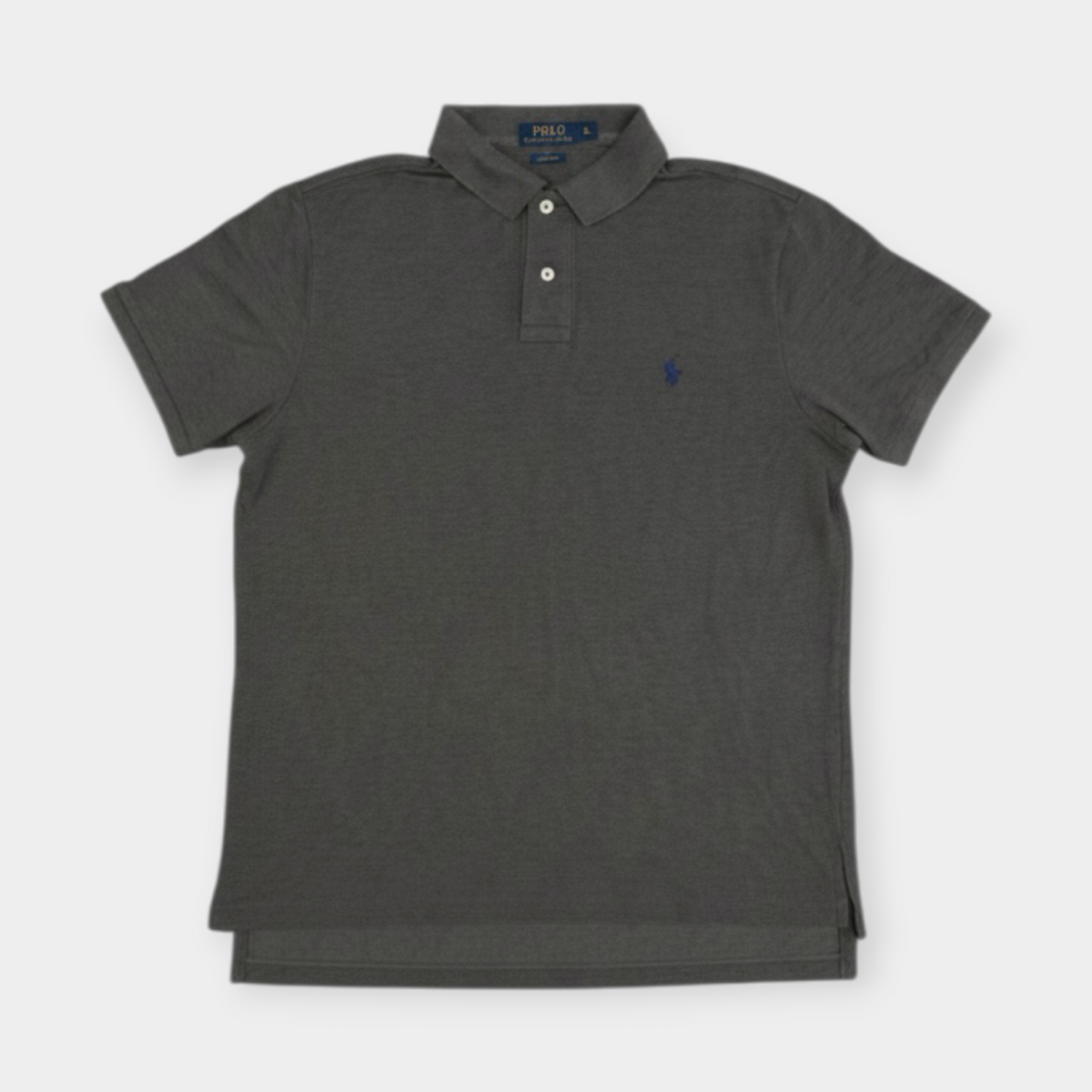 RALPH LAUREN | GREY POLO SHIRT (XL)