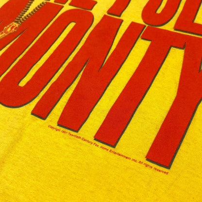 THE FULL MONTY x SCREEN STARS | 1997 YELLOW VINTAGE MOVIE PROMO SINGLE STITCH TEE (XL)
