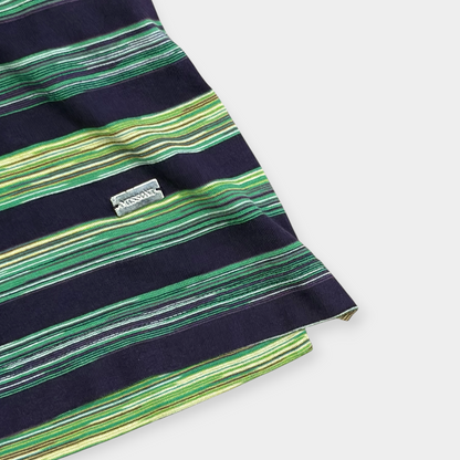 MISSONI | 00s GREEN STRIPED T-SHIRT (M)