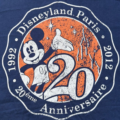 DISNEY 20th ANNIVERSARY 2012 GRAPHIC PRINT TEE (M)