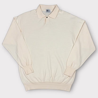 VERSACE V2 LONG SLEEVE POLO JUMPER (L)