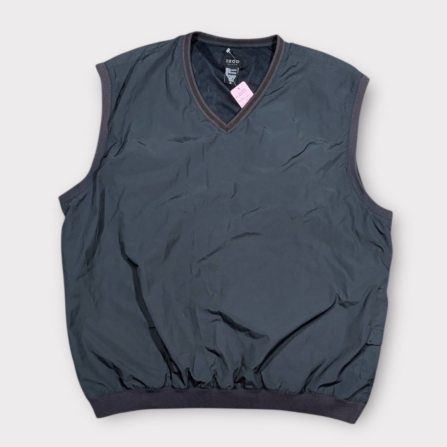 IZOD | 90s VINTAGE WINDBREAKER SLEEVELESS SWEATSHIRT (XL)