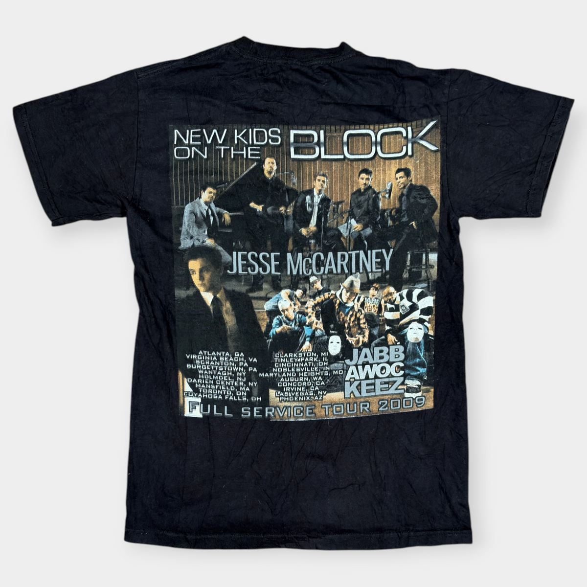 NEW KIDS ON THE BLOCK 2009 TOUR T-SHIRT (S)