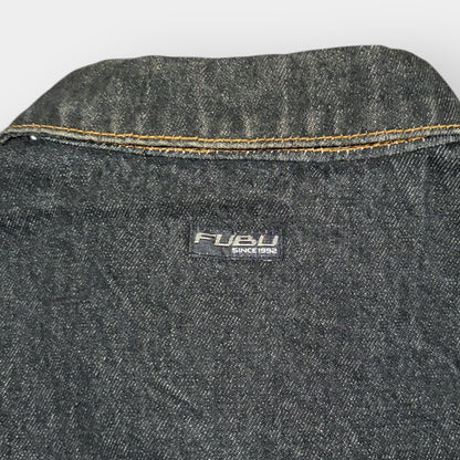 FUBU | 1990s VINTAGE DENIM HIP-HOP JACKET (XL)