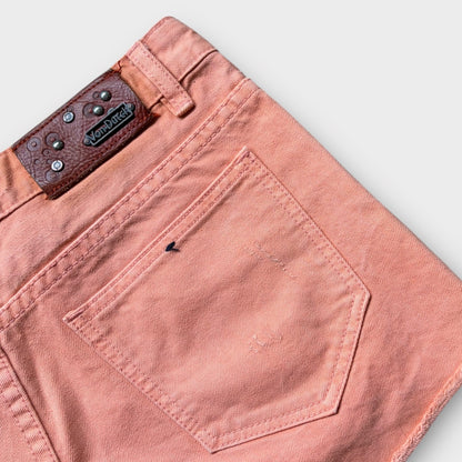VON DUTCH | Y2K VINTAGE DISTRESSED DENIM SHORTS (S)