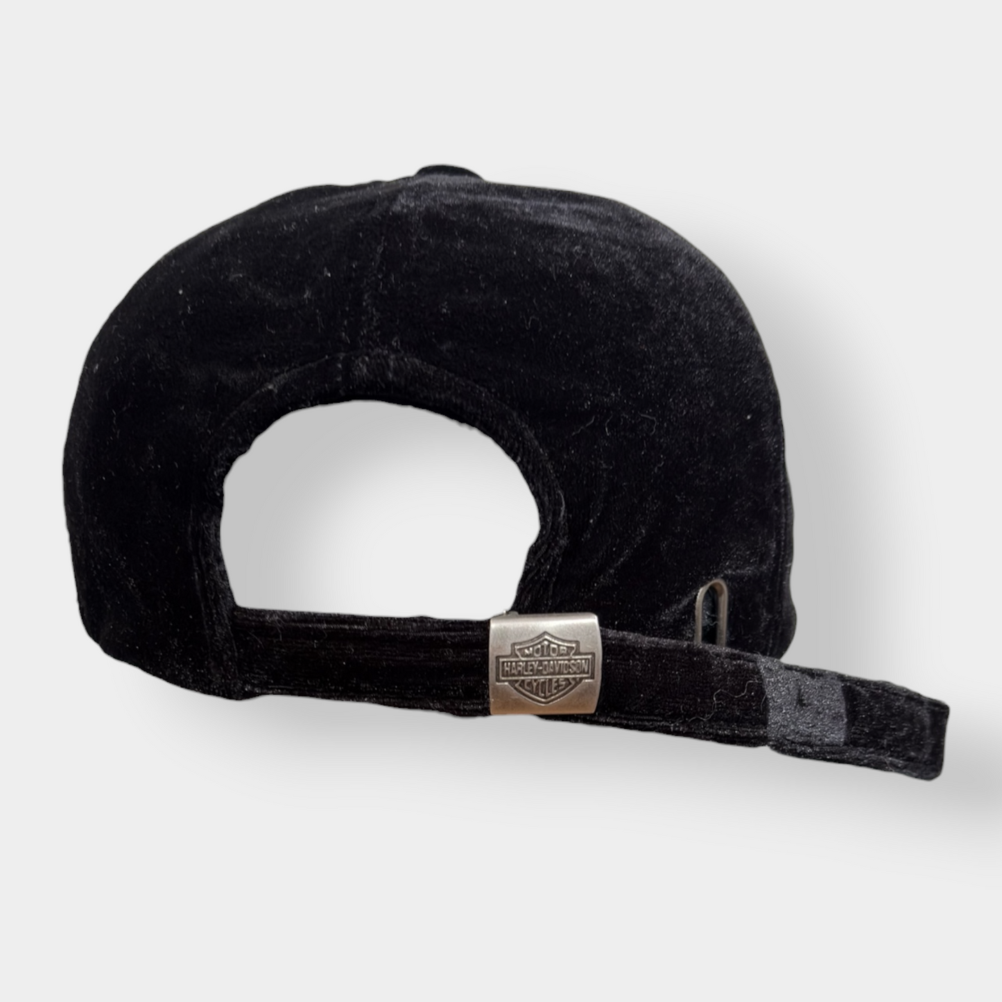 HARLEY DAVIDSON | BLACK VELOUR Y2K VINTAGE CAP