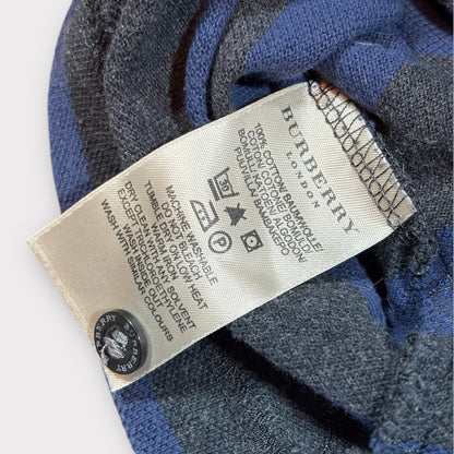 BURBERRY 90s VINTAGE LONG SLEEVE POLO SHIRT (M)