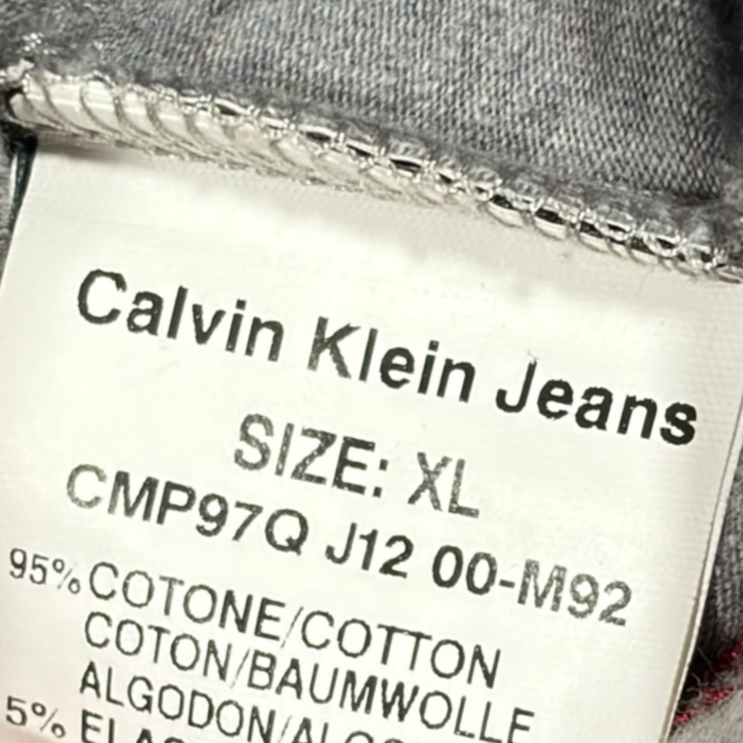 CALVIN KLEIN JEANS 00s GRAPHIC PRINT TEE (XL)