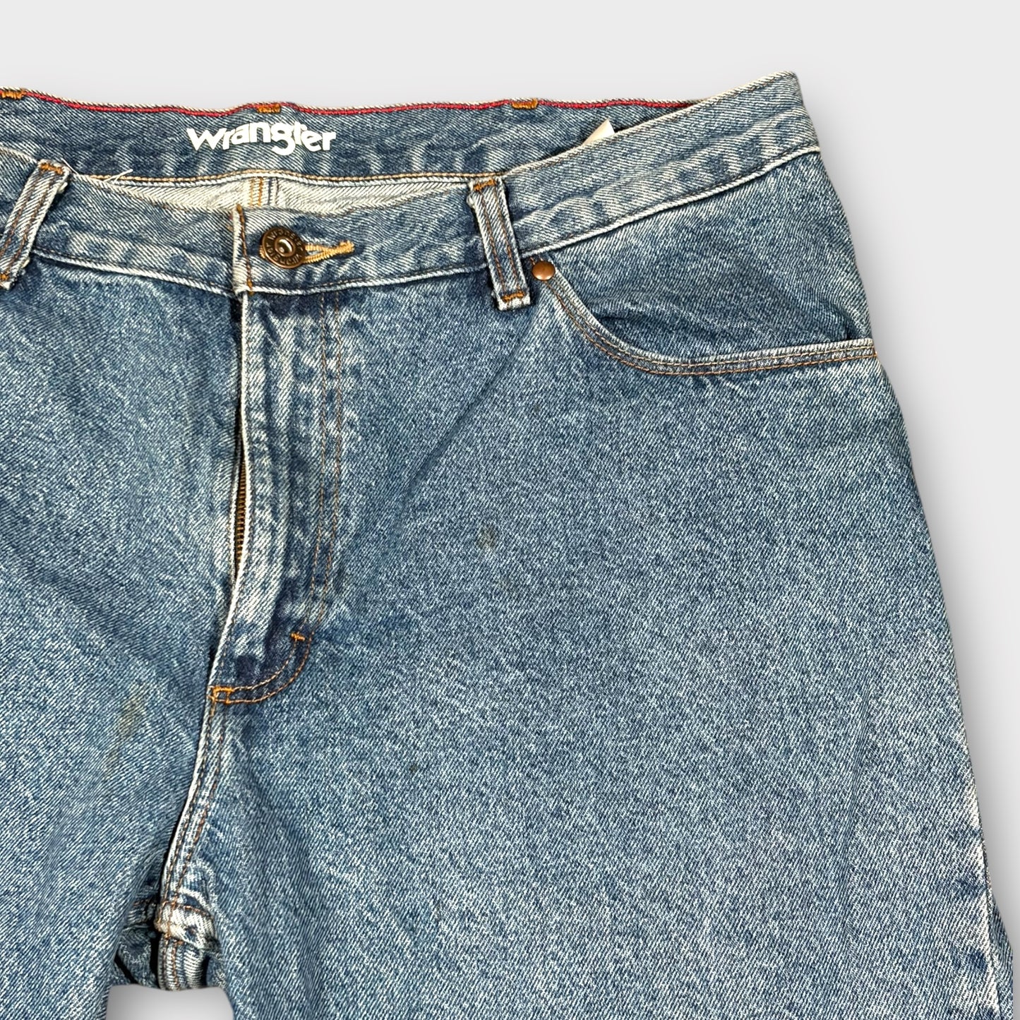 WRANGLER VINTAGE DENIM STRAIGHT LEG JEANS (W30 L38)