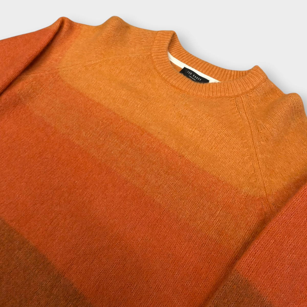 TED BAKER | BURNT ORANGE KNITTED JUMPER (M)