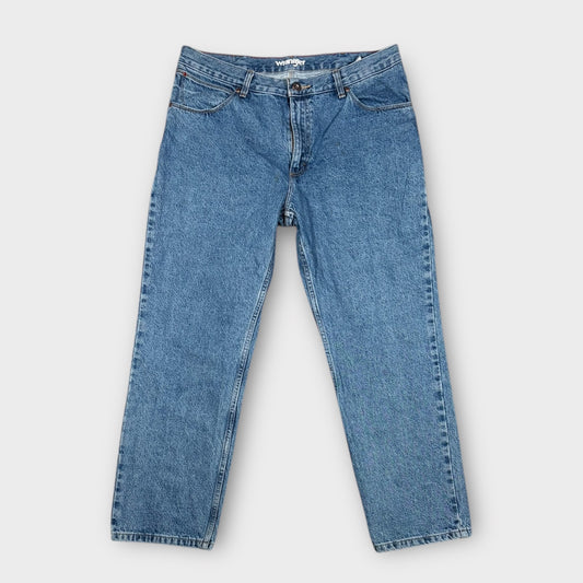 WRANGLER VINTAGE DENIM STRAIGHT LEG JEANS (W30 L38)