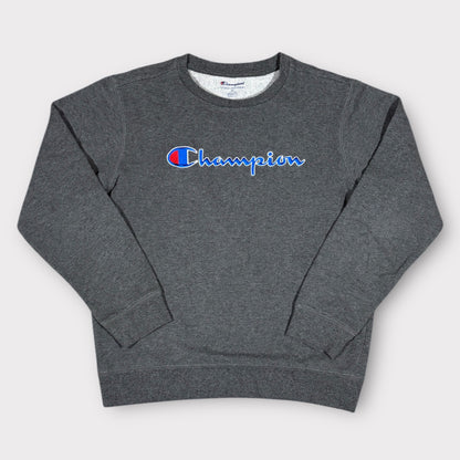 CHAMPION EMBROIDERED SPELLOUT SWEATSHIRT (XL)