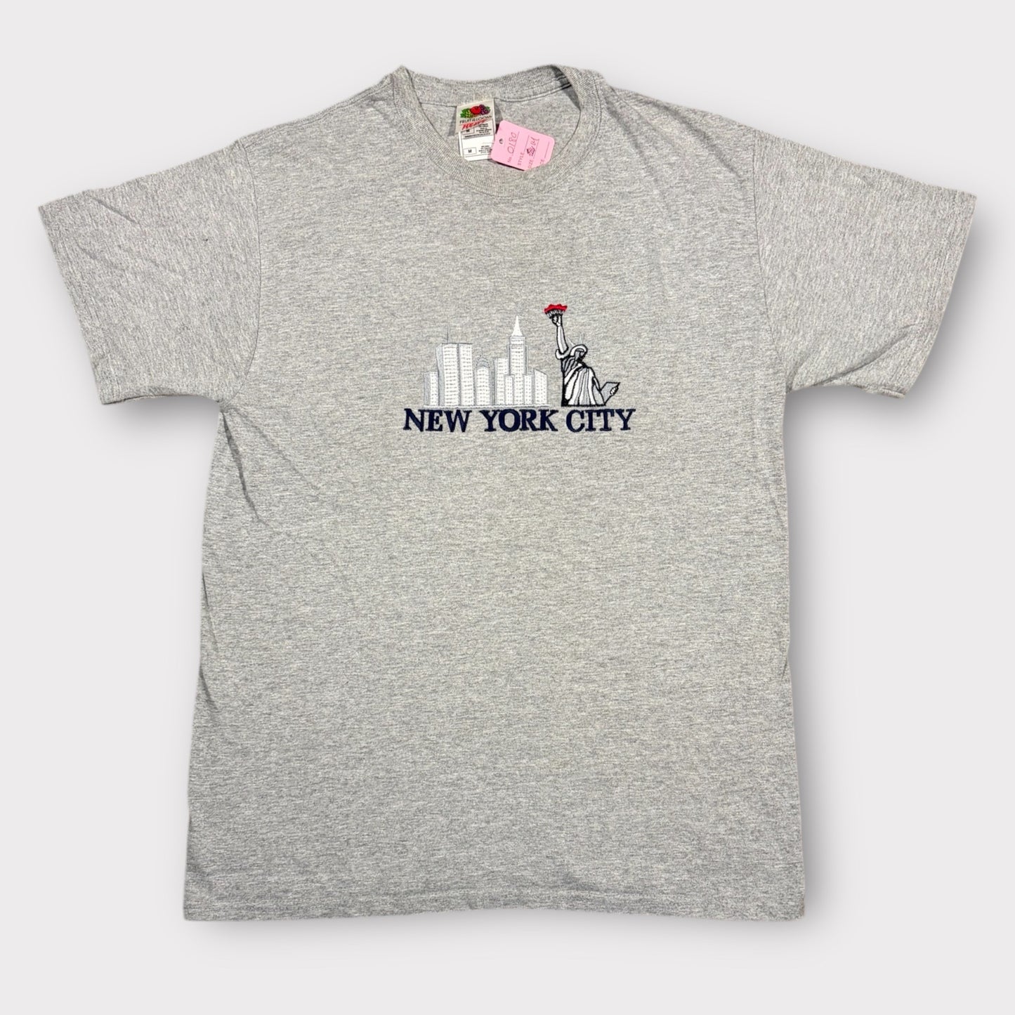 FRUIT OF THE LOOM | HEAVY COTTON 1990s NEW YORK CITY TOURIST TEE (M)