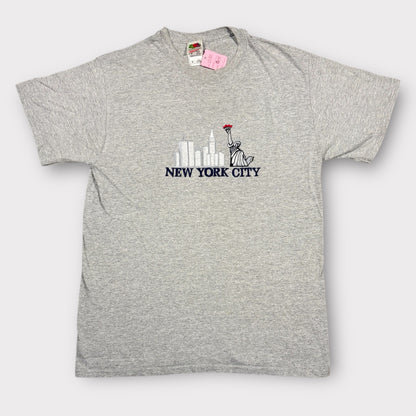 FRUIT OF THE LOOM | HEAVY COTTON 1990s NEW YORK CITY TOURIST TEE (M)