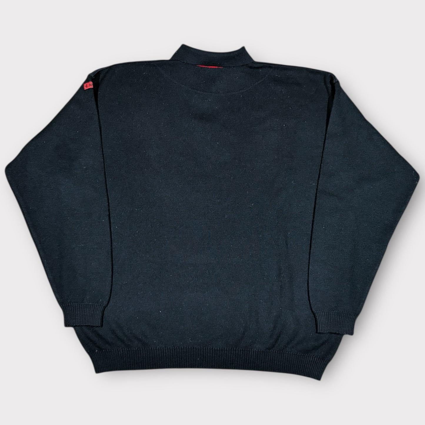 FERRARI EARLY 90s BUTTONED RACING SWEATSHIRT (L)