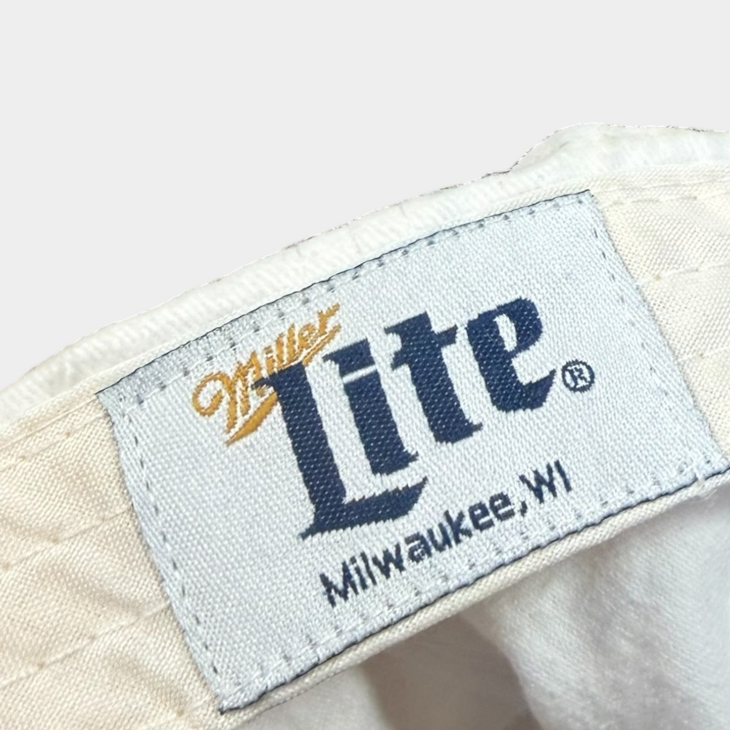 MILLER LITE | WHITE AMERICAN VINTAGE BASEBALL CAP