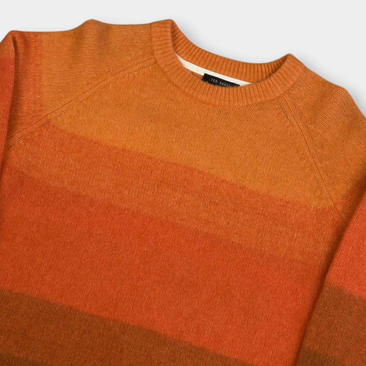 TED BAKER | BURNT ORANGE KNITTED JUMPER (M)