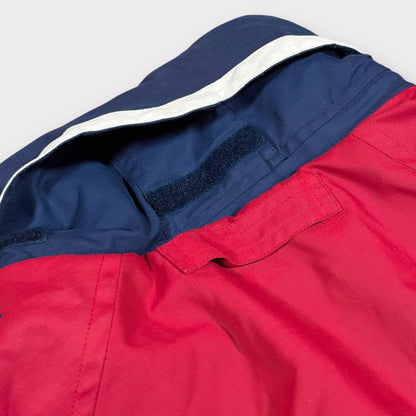 NAUTICA SPORT 1990s REVERSIBLE FLEECED JACKET (L)
