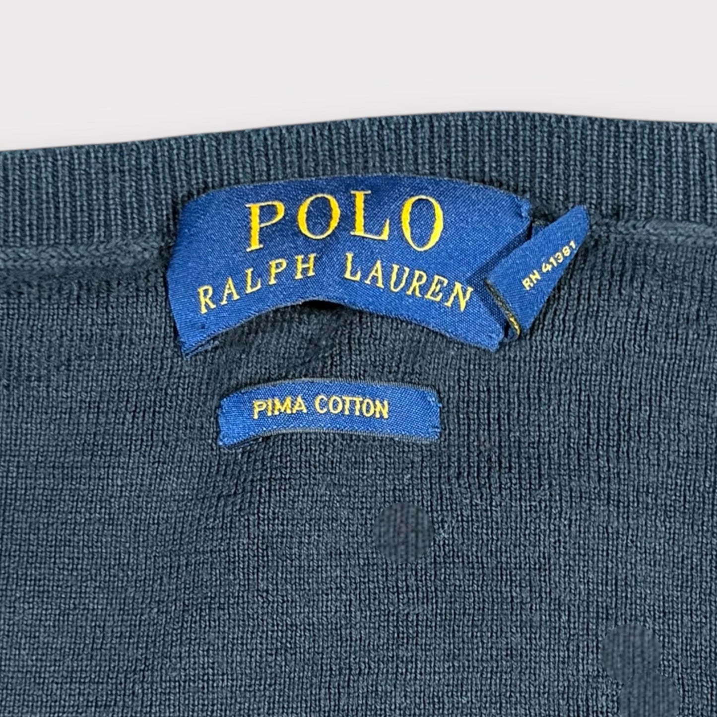 POLO RALPH LAUREN PIMA COTTON JUMPER (L)