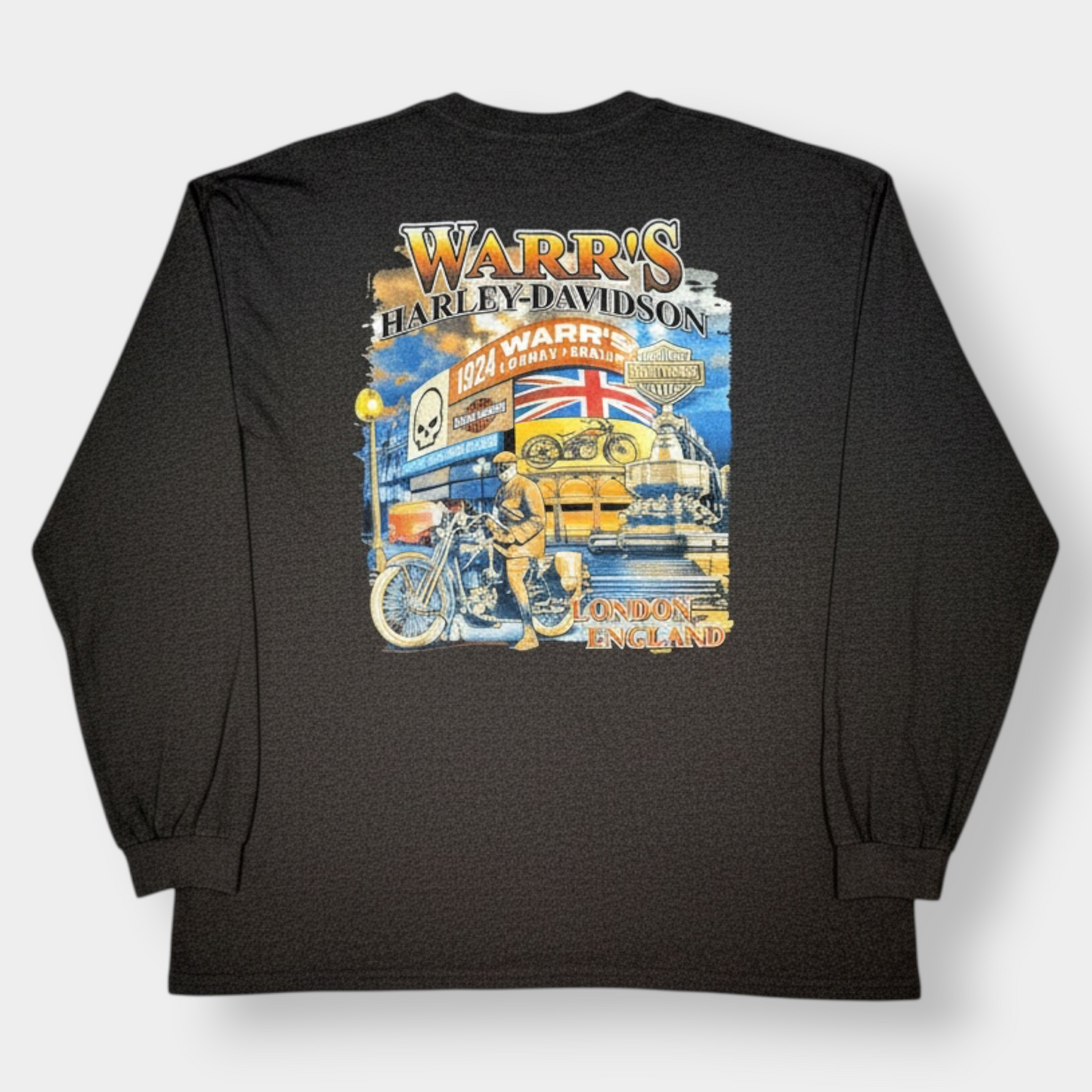 HARLEY DAVIDSON | 2013 WARR'S LONDON LONG SLEEVE GRAPHIC TEE (XXL)