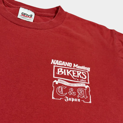 ANVIL | 1998 SINGLE STITCH BIKER GRAPHIC TEE (L)