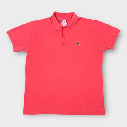 LACOSTE 90s VINTAGE CORAL POLO SHIRT (L)