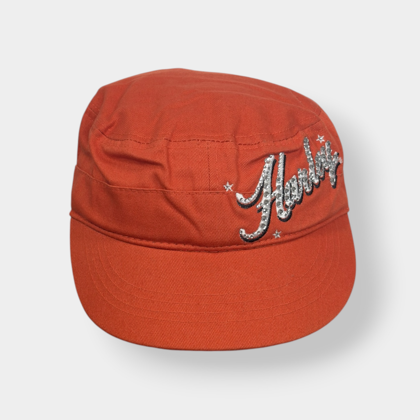 HARLEY DAVIDSON | Y2K DEADSTOCK ORANGE DIAMANTE CAP