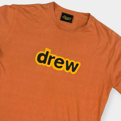 DREW HOUSE | SECRET ORANGE LOGO PRINT T-SHIRT (L)