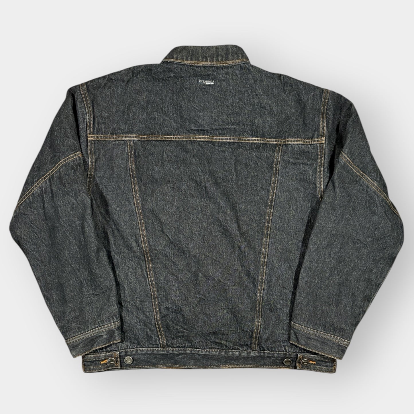 FUBU | 1990s VINTAGE DENIM HIP-HOP JACKET (XL)