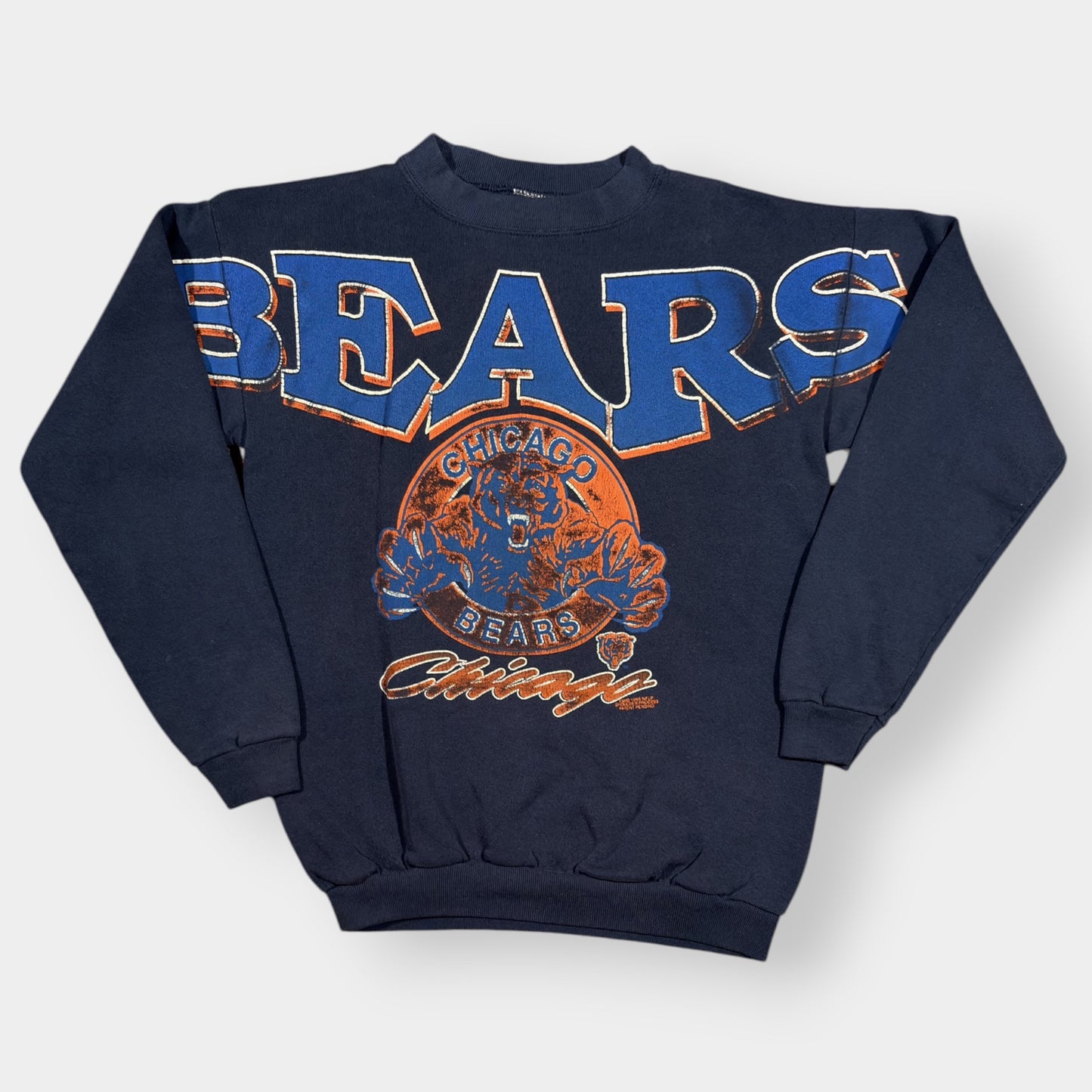 NFL x CHICAGO BEARS | NAVY BLUE 90s VINTAGE GRAPHIC SWEATSHIRT (S)
