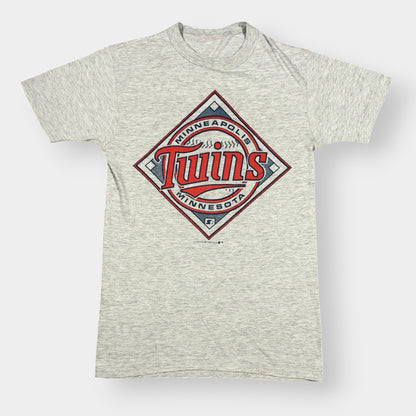 MLB x MINNESOTA TWINS | 1988 GREY SINGLE STITCH VINTAGE GRAPHIC TEE (S)