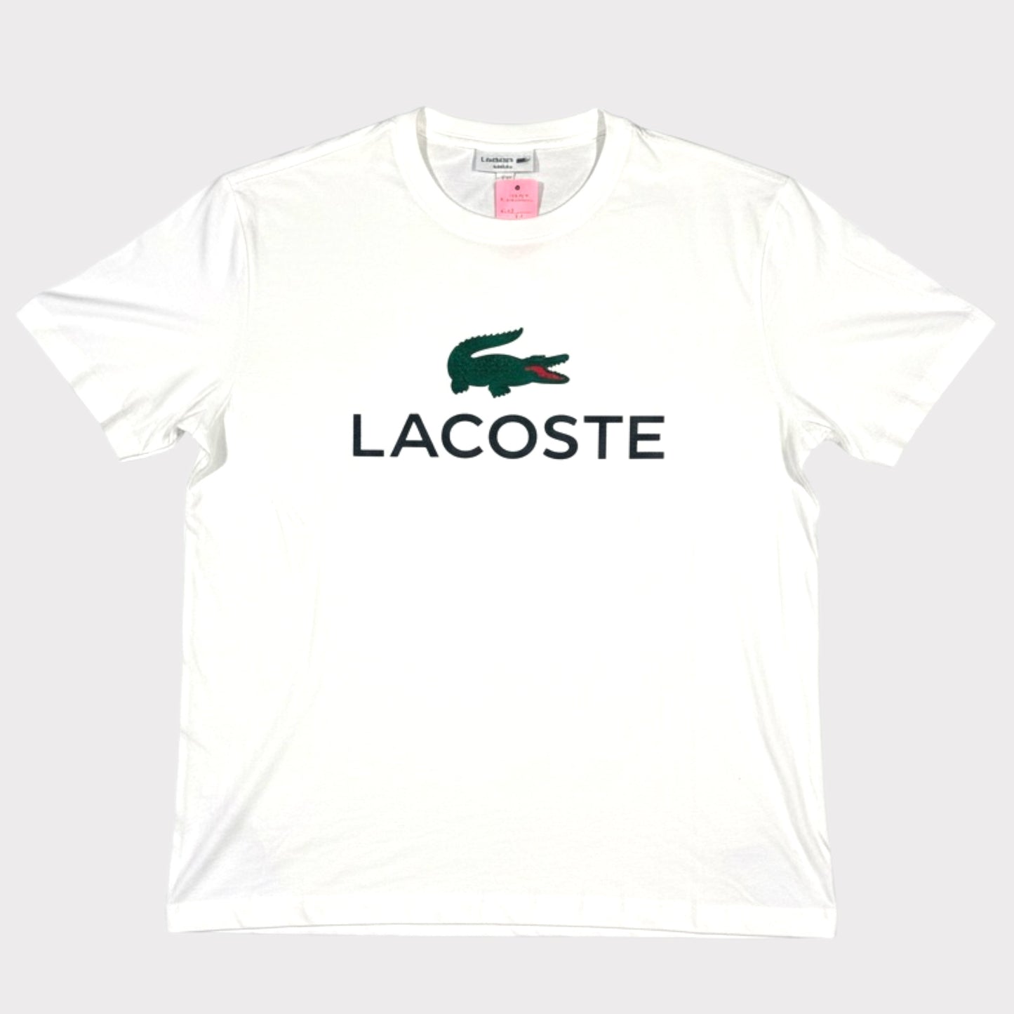 LACOSTE 2010s SPELLOUT T SHIRT (XL)