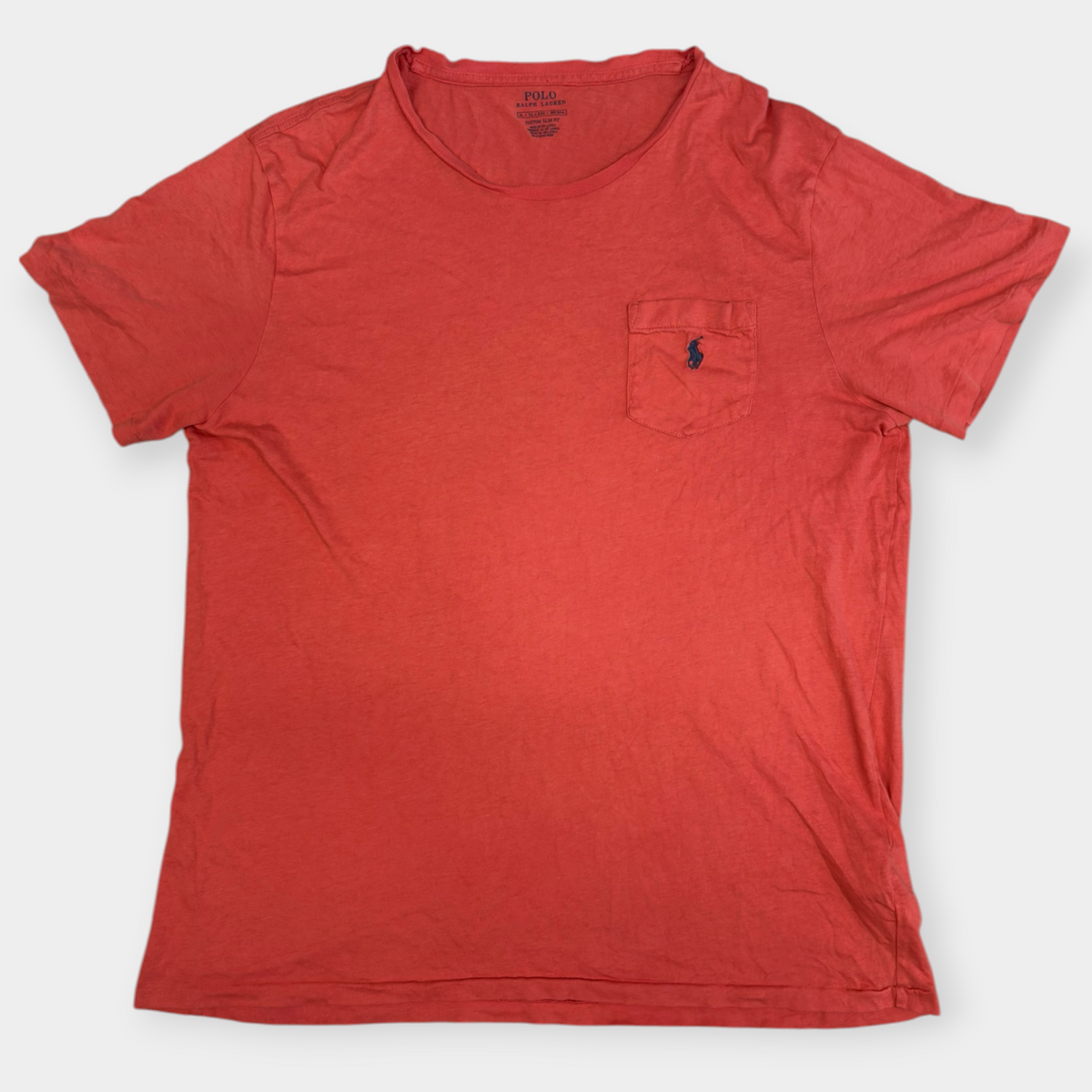 RALPH LAUREN | 00s VINTAGE CORAL T-SHIRT (XL)