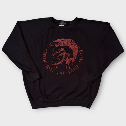 DIESEL 00s ONLY THE BRAVE GRAPHIC SWEATSHIRT (L)