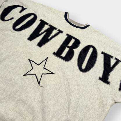 DALLAS COWBOYS | 90s VINTAGE LEGENDS GREY SPELLOUT SWEATSHIRT (XXXL)